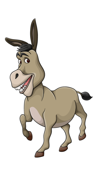 Осел из мультика