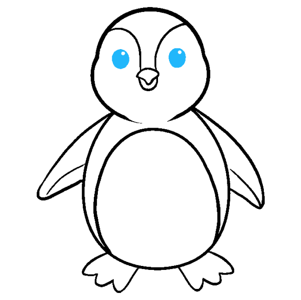 Рисование пингвина