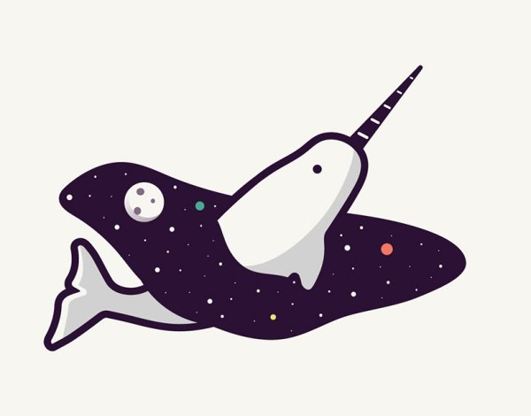 Кит с рогом единорога