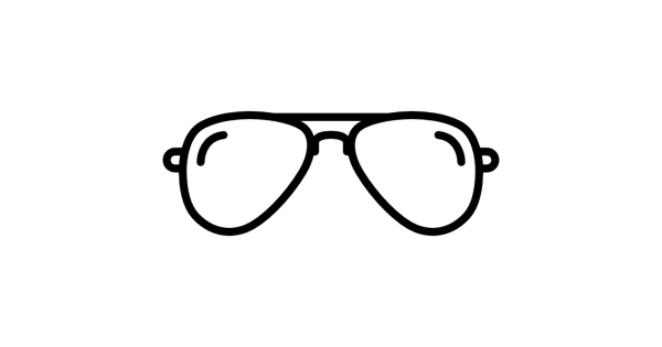 Солнцезащитные очки нарисованные