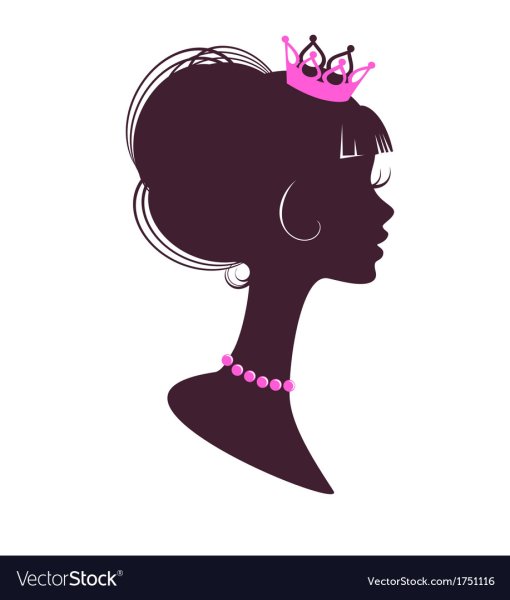 Силуэт принцессы для торта