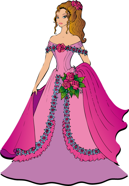 Силуэт красивой принцессы