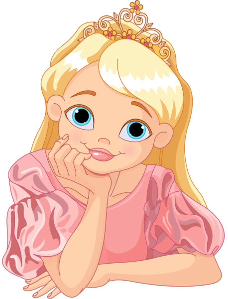 Принцесса нарисованная мультяшная