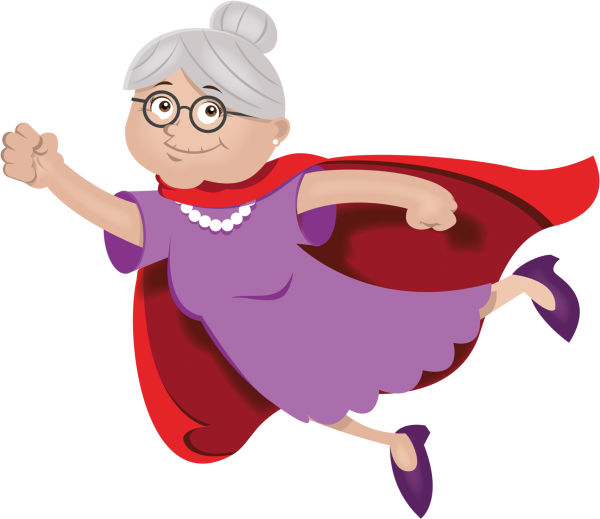 Бабушка без фона