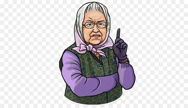 Бабулька мультяшная