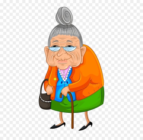 Бабулька мультяшная