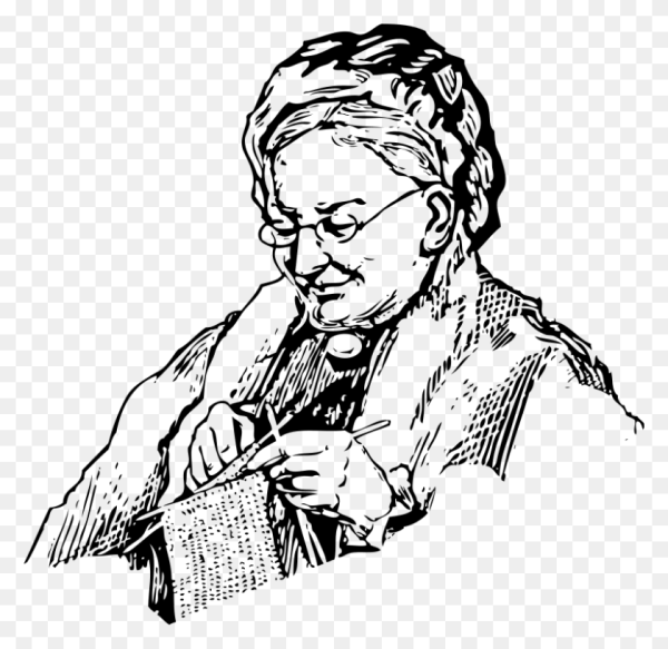 Старушка Графика