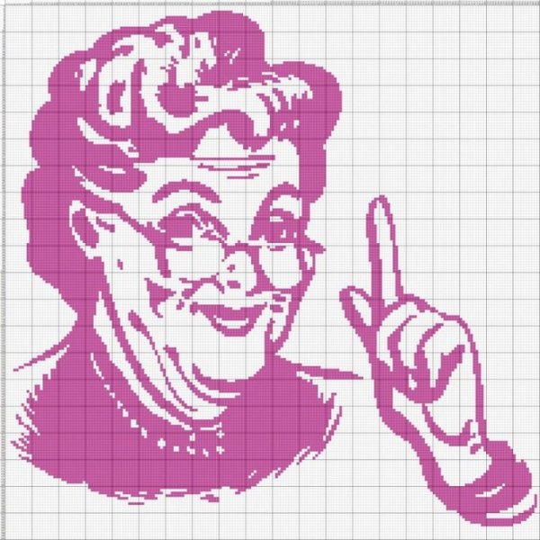 Векторная старушка