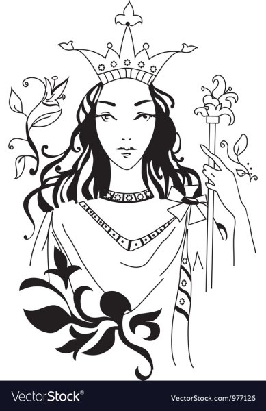 Королева вектор