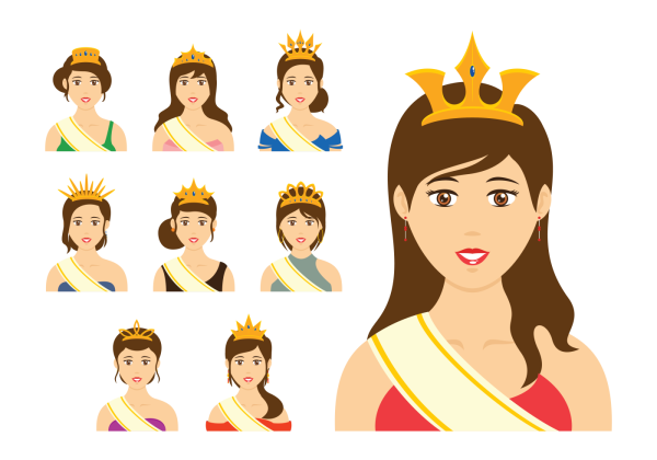 Корона королевы вектор