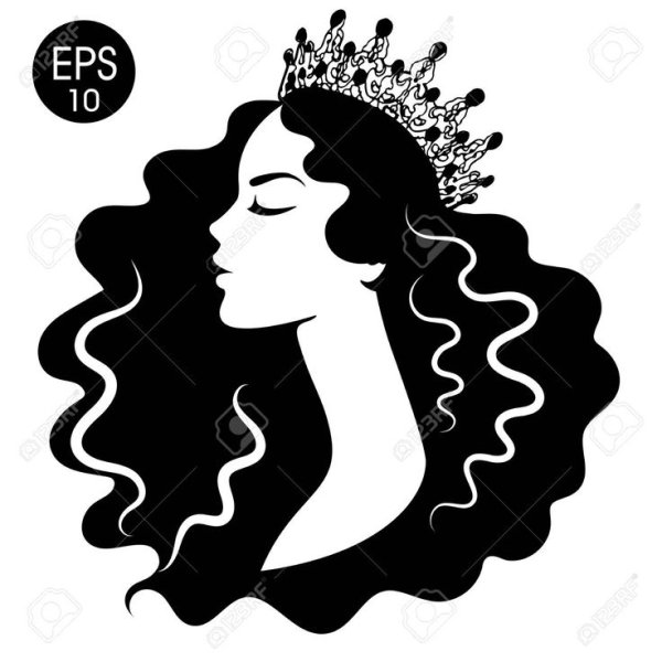 Королева профиль силуэт