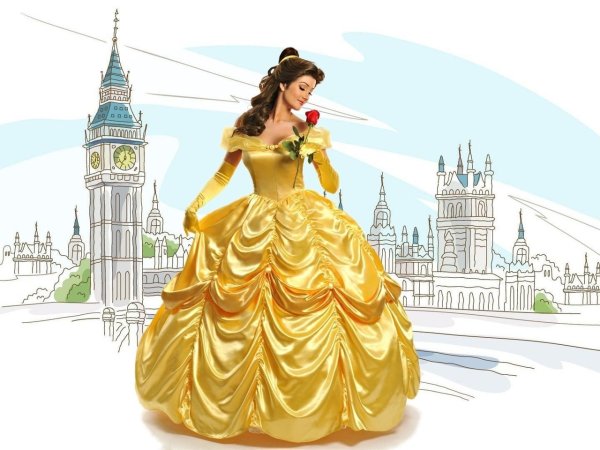 Золушка в золотом платье