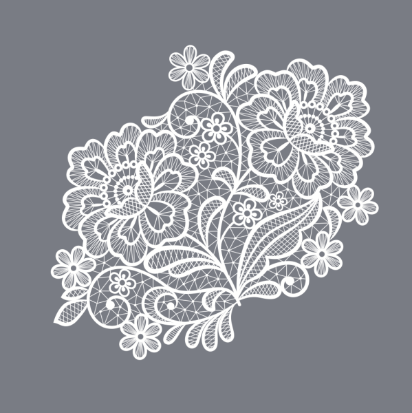 Трафарет кружева для стен