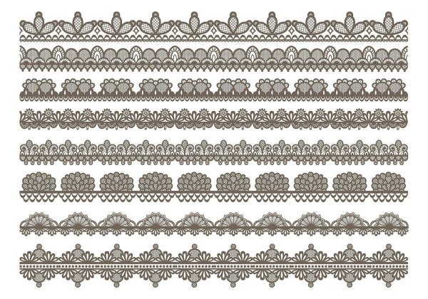 Кружево вектор