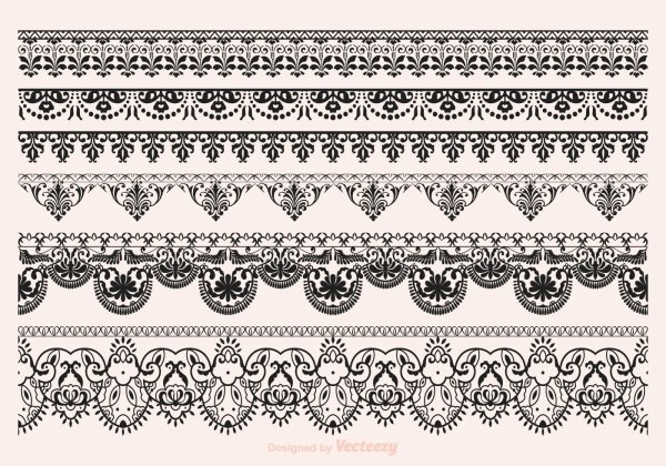 Кружевные бордюры для декупажа