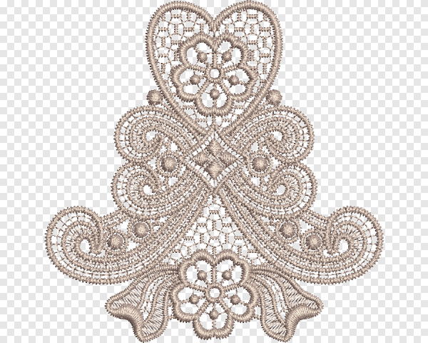 Кружева Машинная вышивка