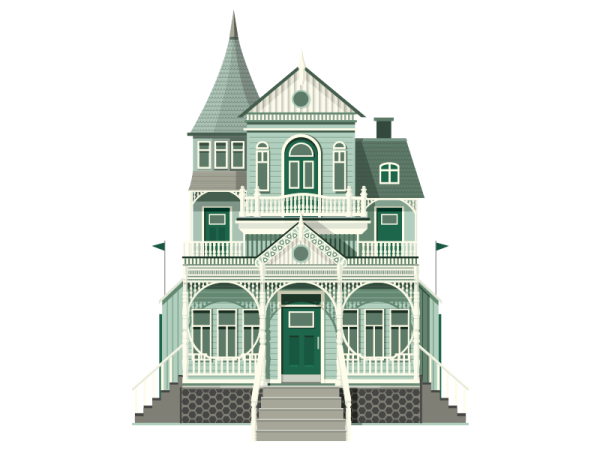 Архитектура в иллюстраторе