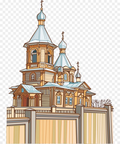 Церковь на прозрачном фоне