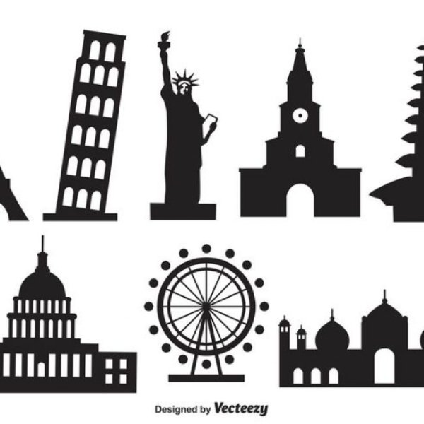 Силуэт достопримечательности