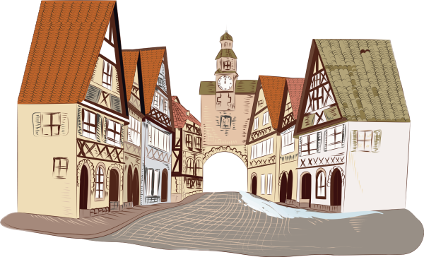 Архитектура на прозрачном фоне