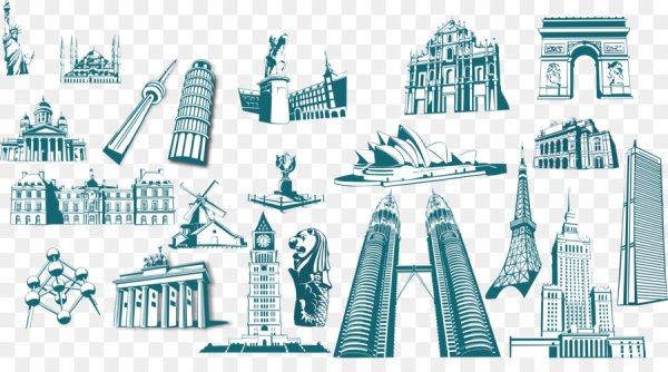 Силуэты Мировых достопримечательностей