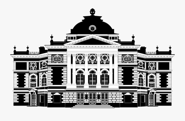 Силуэт здания театра