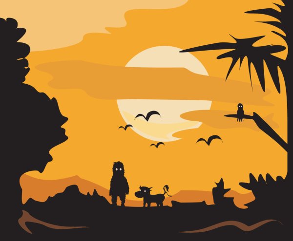 Векторный закат