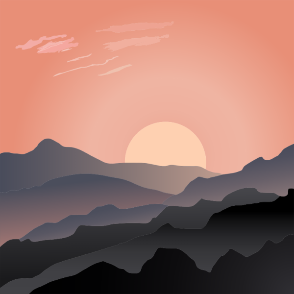 Стилизованный закат