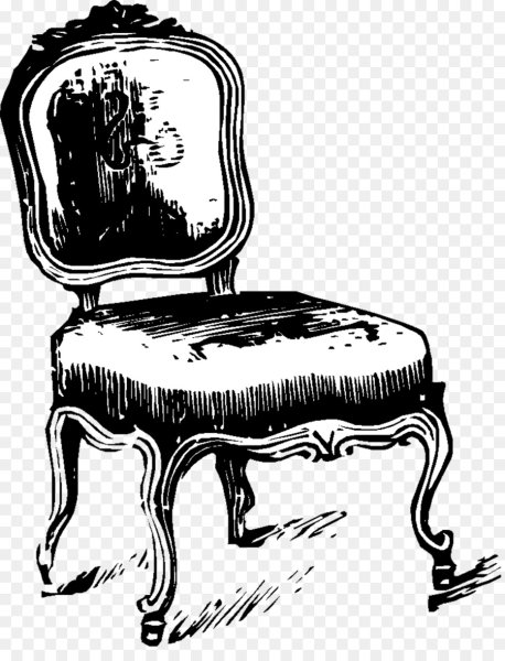 Нарисованный стул с узорами