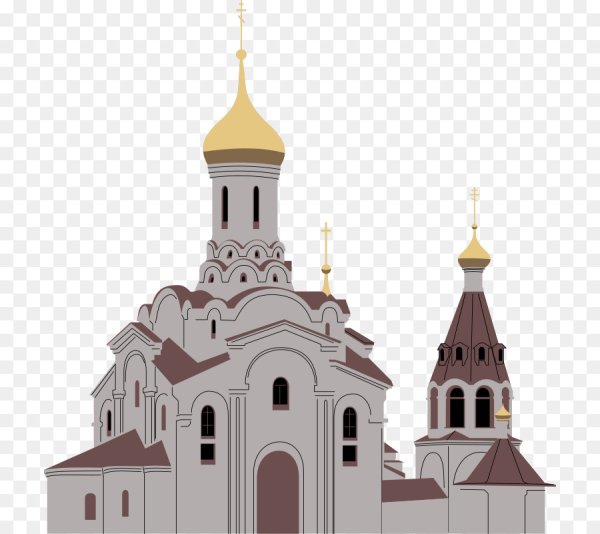 Церковь на прозрачном фоне