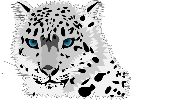 Снежный Барс силуэт