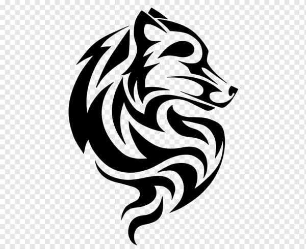 Трайбл узор тату волк