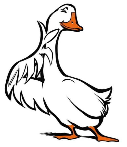 Гусь мультяшный