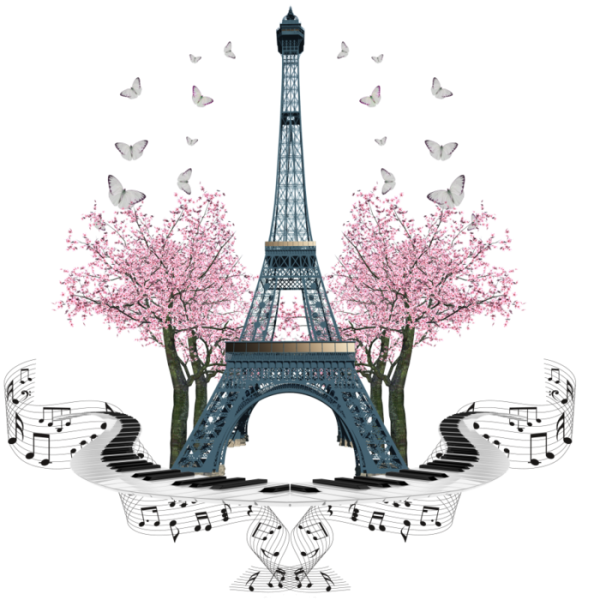 Париж Эйфель монохром