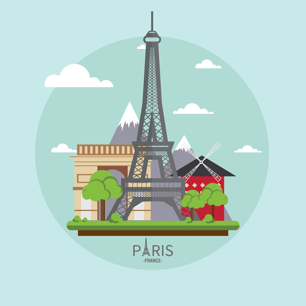 Векторный Париж