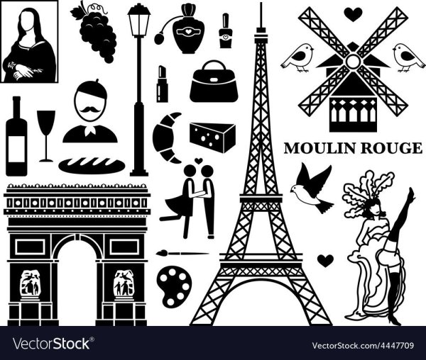 Париж мультяшный