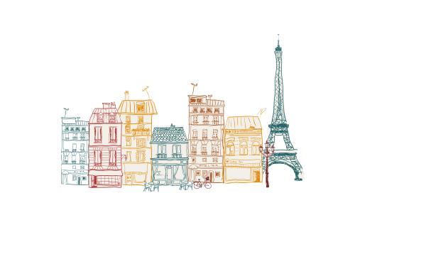Столица Франции рисунки