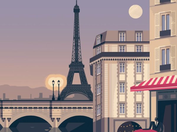 Эйфель башня силуэт