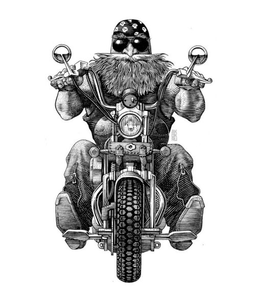 Байкерские иллюстрации