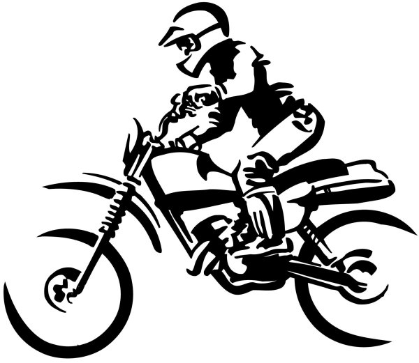 Трафарет мотоцикла