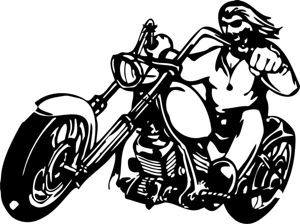 Байкер вектор