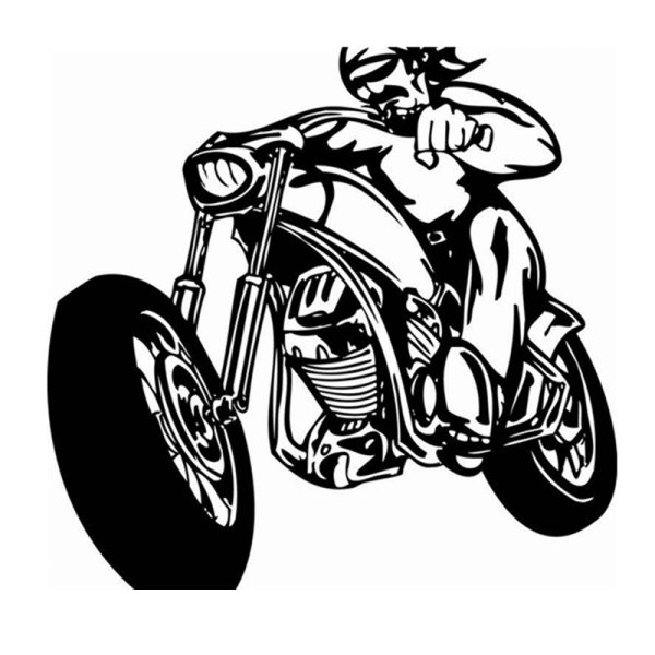 Трафарет мотоцикла