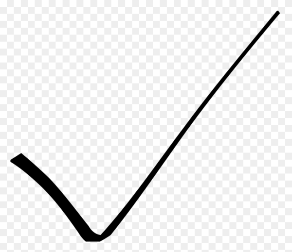 Галочка черно белая