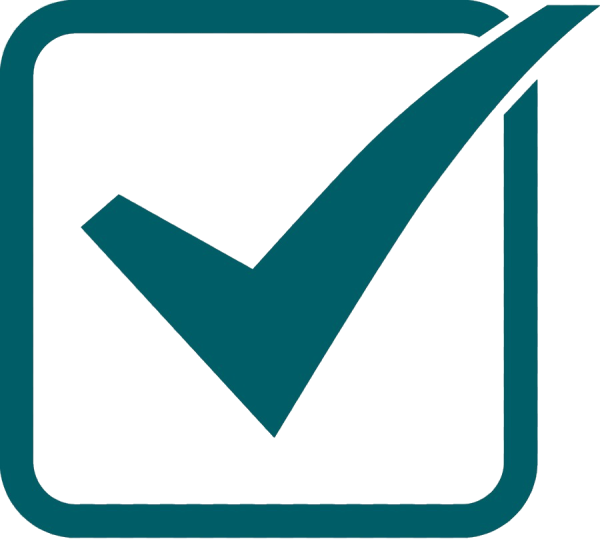 Значок галочка в квадрате