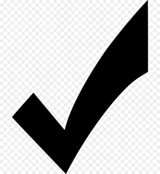 Галочка символ белая