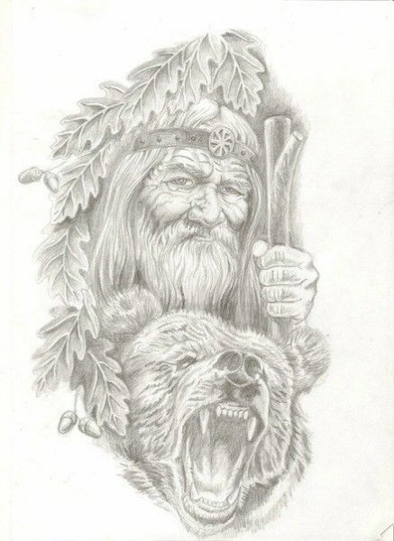 Велес Бог славян тату