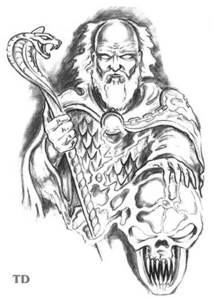 Тату Велес эскизы для мужчин