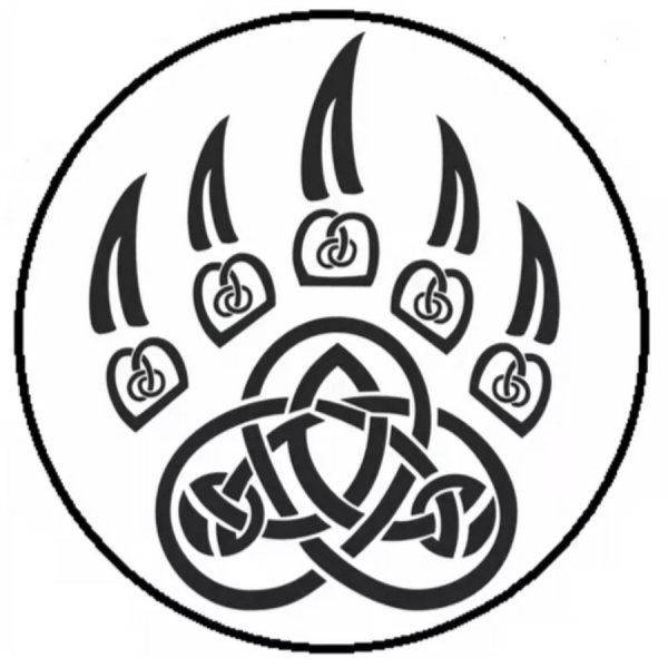 Печать Велеса медвежья лапа