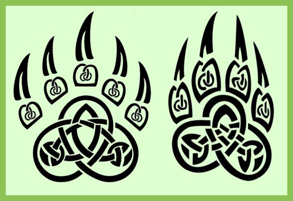 Печать Велеса медвежья лапа