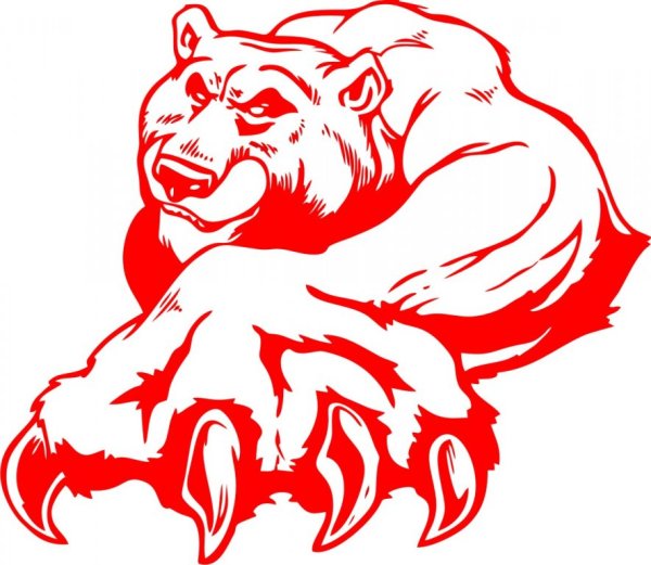 Автонаклейка медведь